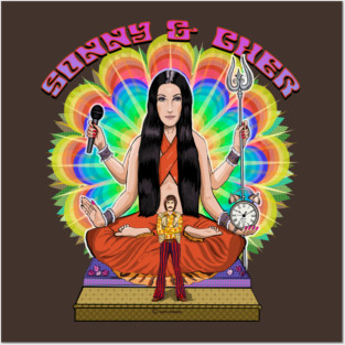 Sonny and Cher- Psychedelic Goddess Posters and Art