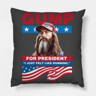 Gump For President Pillow