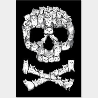 Skulls are for Pussies Posters and Art
