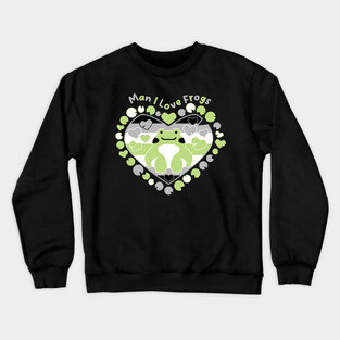 Man I Love Frogs [agender] Crewneck Sweatshirt
