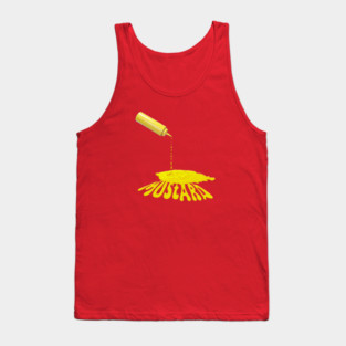 Dripping Mustard Bottle Tank Top
