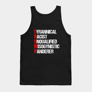 Anti Trump Resist Acrostic Tank Top