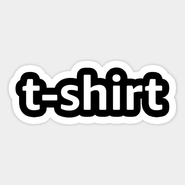 Minimalist T-Shirt Design Magnet by belownormal