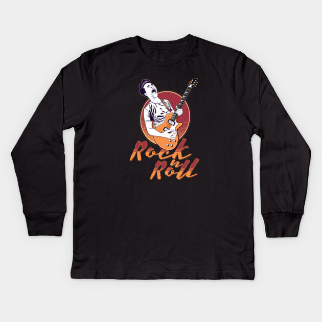 Rock ’n’ Roll Shout Kids Long Sleeve T-Shirt by filiposwear