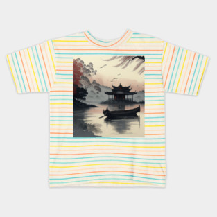 The Art of Chinese Ink Painting Kids T-Shirt