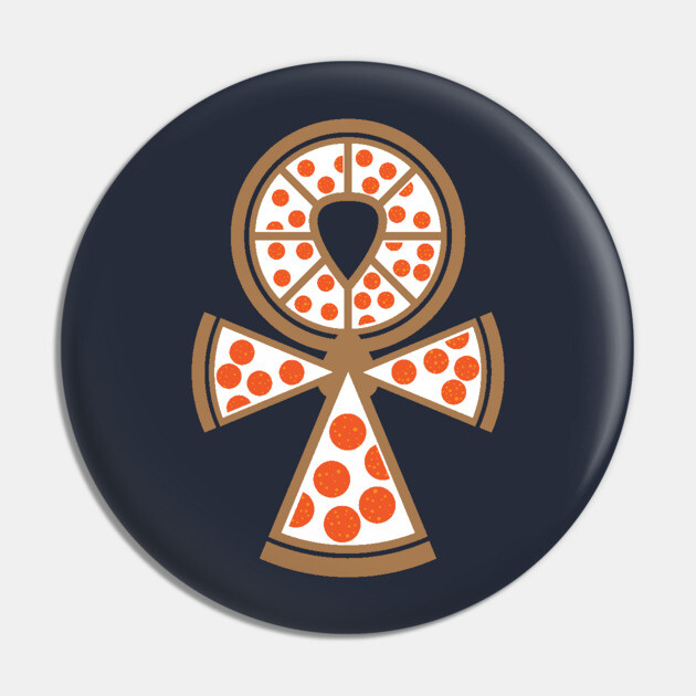 Pizza Ankh Pin by PizzaIsLife
