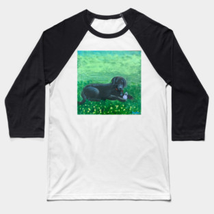 Black Lab Baseball T-Shirt