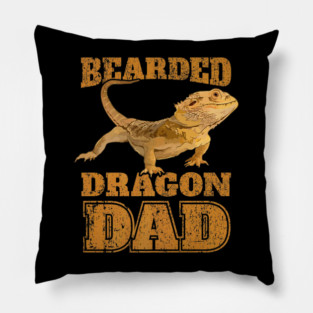 Bearded Dragon Fathers Day Pillow