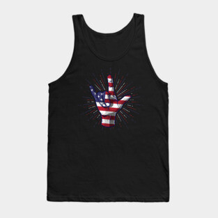 Love Merica Patriotic Independence Day Shirt 4th of July Tank Top