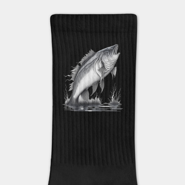 Largemouth Bass Fishing by Pixel Threads 