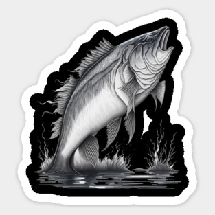 Largemouth Bass Fishing Sticker