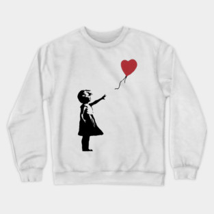 Girl With Balloon Banksy Crewneck Sweatshirt