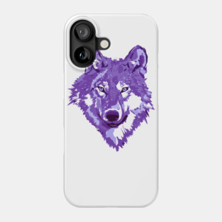 Purple Lone Wolf Totem Animal Spirit Guide Cheeky Witch Phone Case