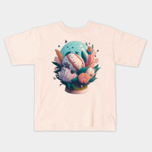 Dream Bouquet, a fantasy flowers design Kids T-Shirt