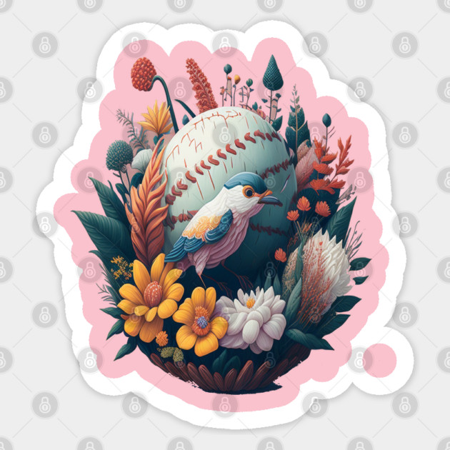 Dream Bouquet, a fantasy flowers design Sticker by Pixel Threads 