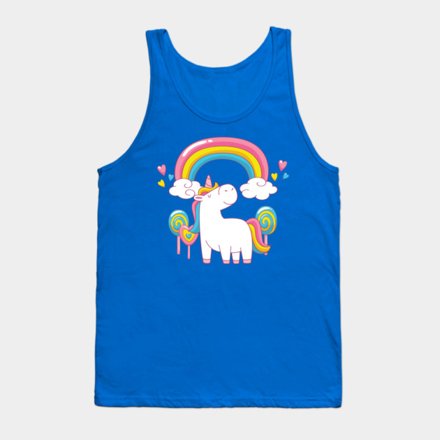 Rainbow Unicorn Cheeky Witch Tank Top by Cheeky Witch