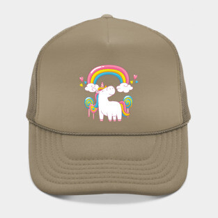 Rainbow Unicorn Cheeky Witch Hat