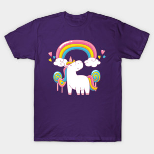 Rainbow Unicorn Cheeky Witch T-Shirt