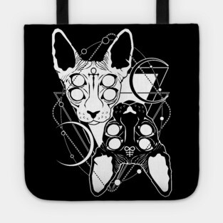 Twin sphynx cat Tote