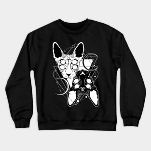 Twin sphynx cat Crewneck Sweatshirt