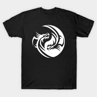 Yin Yang Dragons Symbol Cheeky Witch T-Shirt