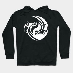 Yin Yang Dragons Symbol Cheeky Witch Hoodie