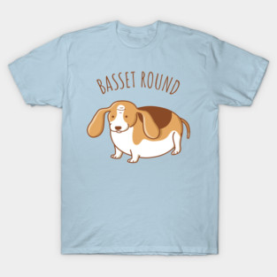 Round Basset Hound T-Shirt
