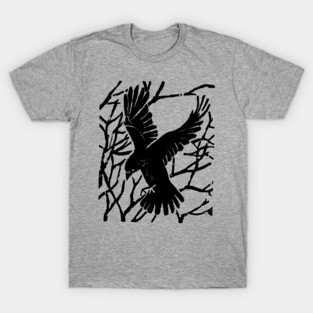 Crow Woodblock T-Shirt
