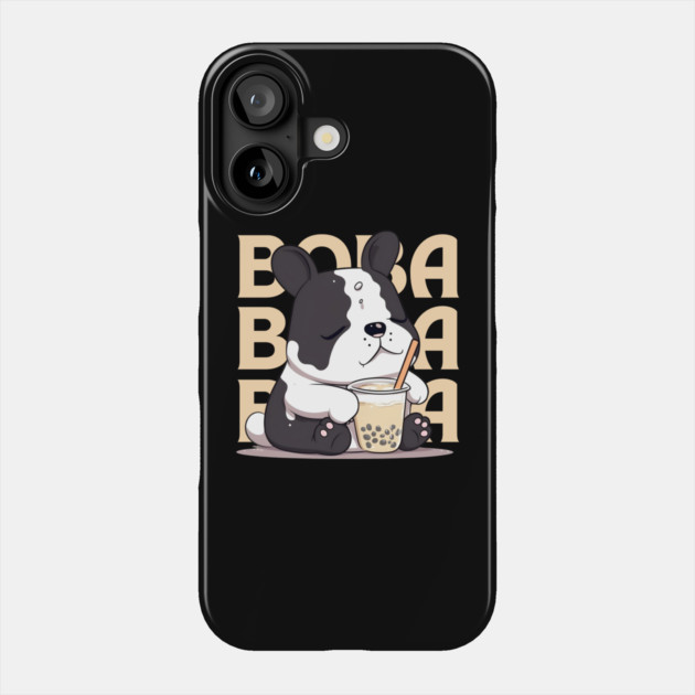 Boba Bubble Tea Dog Phone Case by The WYLD Tribe