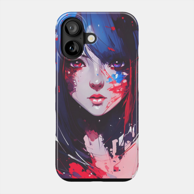 Abstract Anime Girl Phone Case by The WYLD Tribe