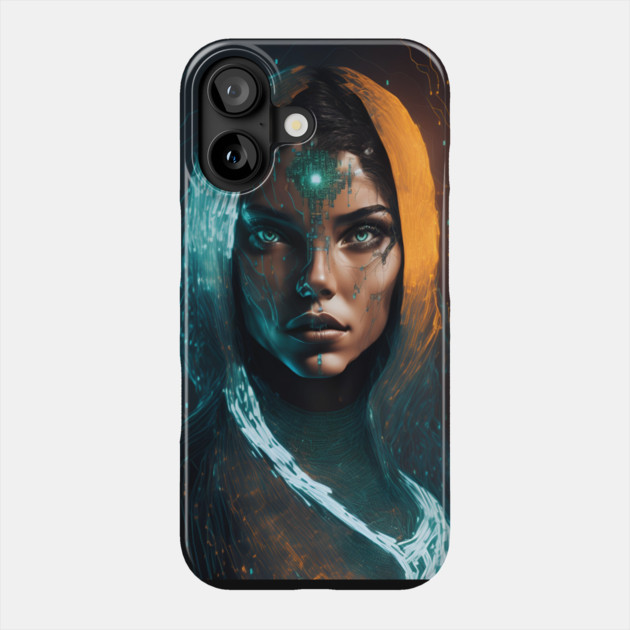 Holographic Girl Phone Case by The WYLD Tribe