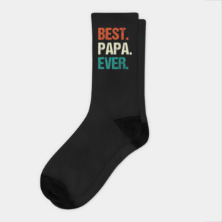 Vintage Best Papa Ever Father Day Socks