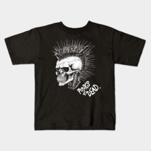 Punk Rock Skull - Punks Not Dead Kids T-Shirt