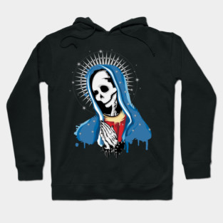The Virgin Mary prays Hoodie