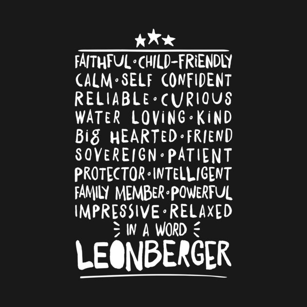 Leonberger Dog Character Traits white Leonberger T-Shirt
