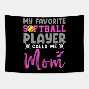 Softball Mom Tapestry