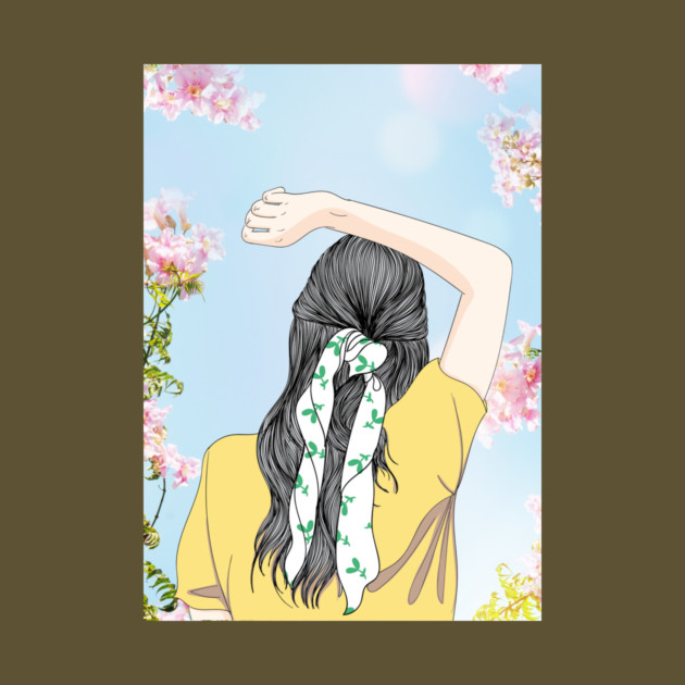 Bandana Girl Arm On Head by The WYLD Tribe