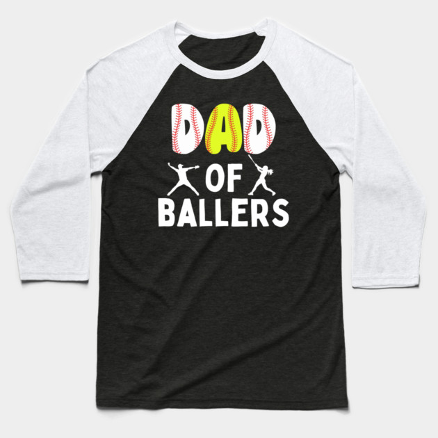 Dad of Ballers Baseball T-Shirt by The WYLD Tribe