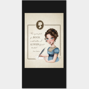 Jane Austen Portrait Posters and Art