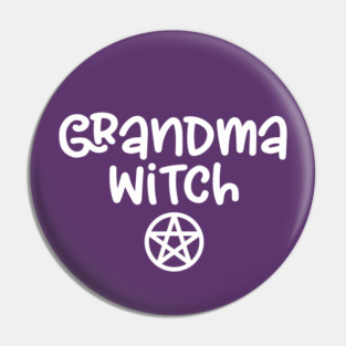 Grandma Witch Cheeky Witch Pin