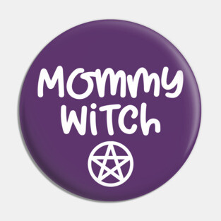 Mommy Witch Cheeky Witch Pin