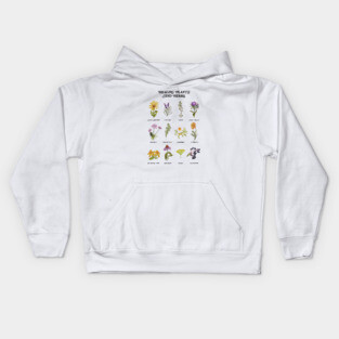 Healing Plants and Herbs Kids Hoodie