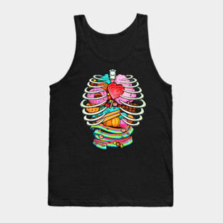 Unicorn Anatomy Sweet Inside Tank Top