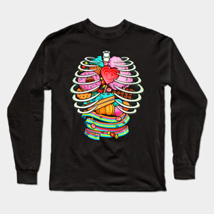 Unicorn Anatomy Sweet Inside Long Sleeve T-Shirt