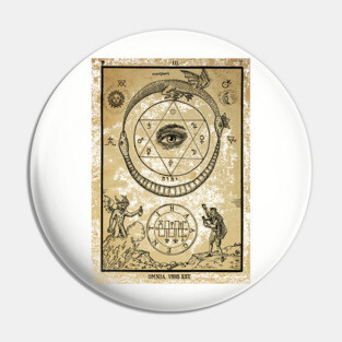 OMNIA VNVS EST - Alchemy Woodcut Collection Pin