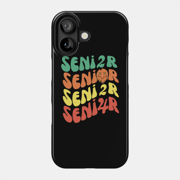 Retro Groovy Senior 2024 Phone Case by The WYLD Tribe