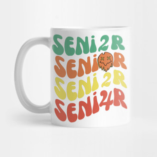 Retro Groovy Senior 2024 Mug