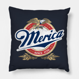 Merica Fourth Of July Pillow