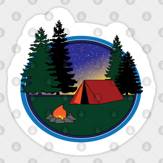 Camping Sticker by DickinsonDesign