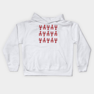 Red Lobsters Kids Hoodie